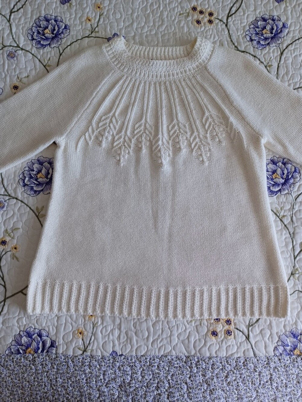 NWT Talbots Knit Yoke Crewneck Sweater Size L - Picture 6 of 15